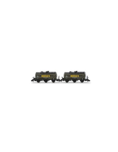 ARNOLD RENFE, SET OF 2 "BORGES" 3-AXLE PR TANK CARS