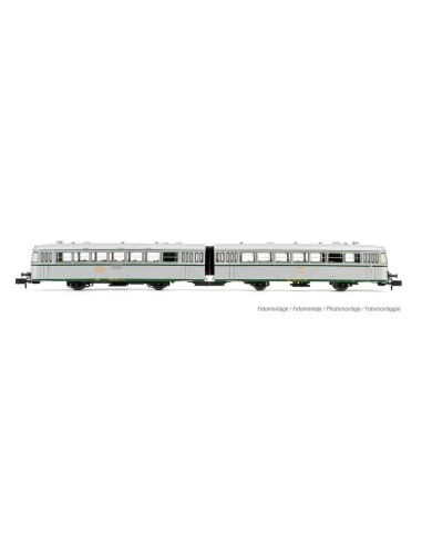 ARNOLD RENFE, DIESEL TRAIN 591.500 "FERROBÚS", 2 CARS, SILVER DECORATION WITH UIC REGISTERS