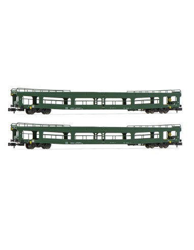 ARNOLD DR, SET OF 2 UNITS, DDm PLATFORM WAGON FOR CARS, GREEN DECORATION