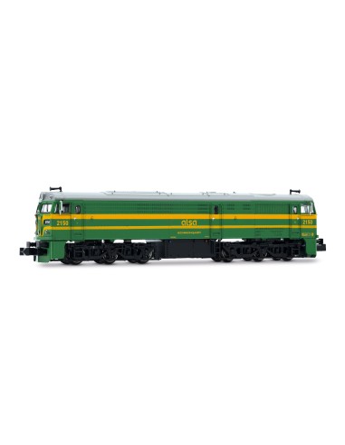 ARNOLD ALSA, DIESEL LOCOMOTIVE 2150, GREEN/YELLOW DIGITAL DECORATION