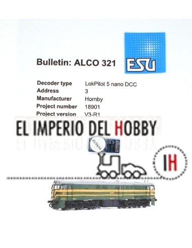 ESU LOKPILOT 5 NANO DCC DECODER (FÜR ALCO 321 LOKOMOTIVE)