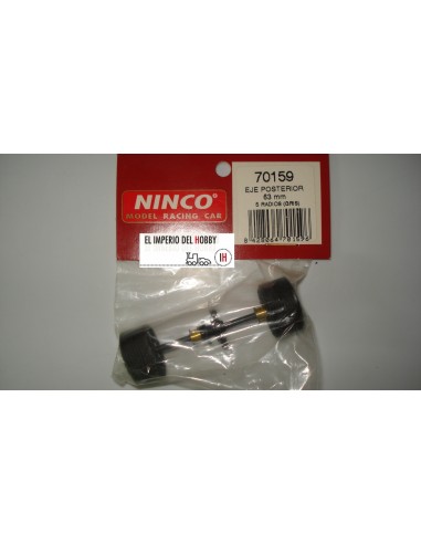 NINCO REAR AXLE 63 mm SPOKES (GREY)