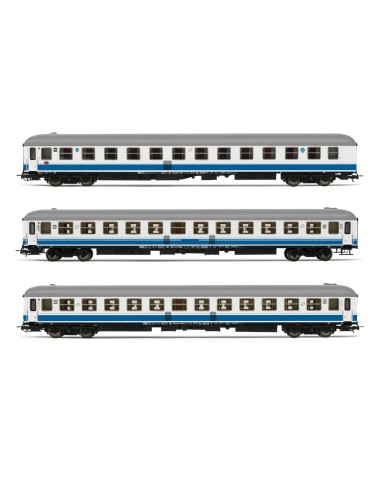 ELECTROTREN RENFE, SET OF 3 "STAR PICASSO" CARS, "LONG DISTANCE" DECORATION