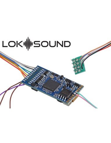 ESU DECODER LOKSOUND 5 DCC/MM/SX/M4, DECODIFICADOR EN BLANCO, 8-PIN NEM652, RETAIL