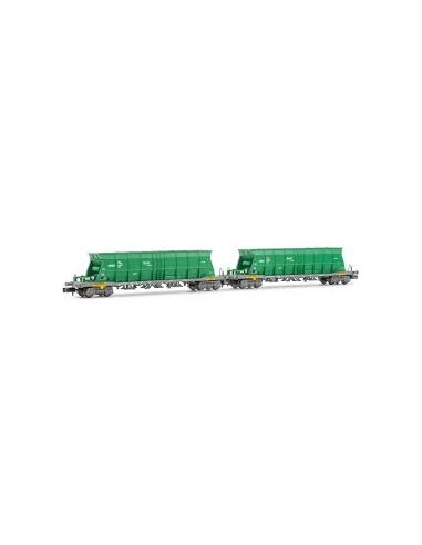 ARNOLD RENFE FREIGHT, SET OF 2 FAOOS TYPE HOPPER WAGONS