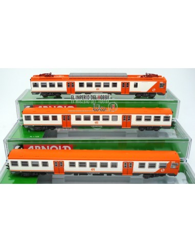 ARNOLD RENFE, SET OF 3 UNITS, ELECTRIC TRAIN SERIES UT 440 "REGIONAL" DCC SOUND